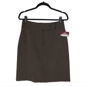 JBXR SAN FRANCISCO Gray Hook Zipper Fly A Line Skirt 10 (Medium) NWT